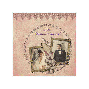EASY! Wedding Wood Wall Art  -8x8 Custom