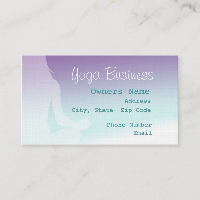 Easy Yoga Business Card (Front)