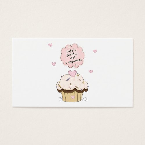 Eat A Cupcake Business Card Templates