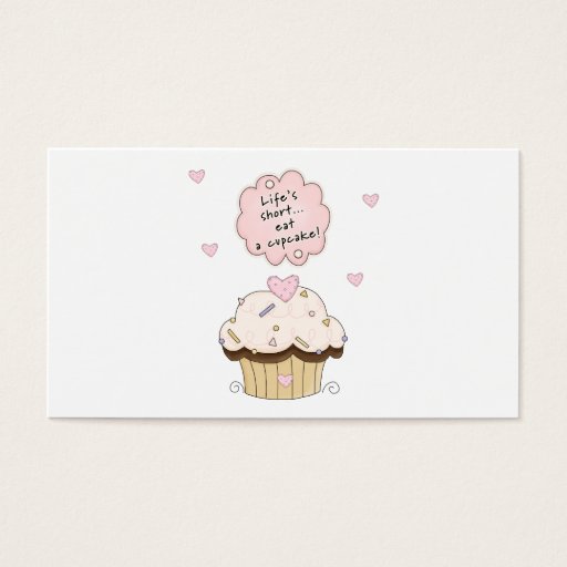 Customizable Eat A Cupcake Business Card Templates