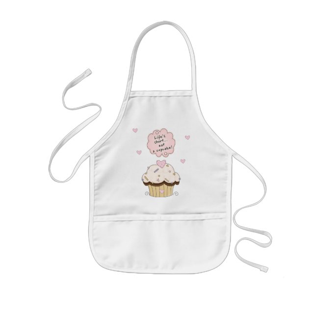 Eat A Cupcake Kids' Apron (Front)