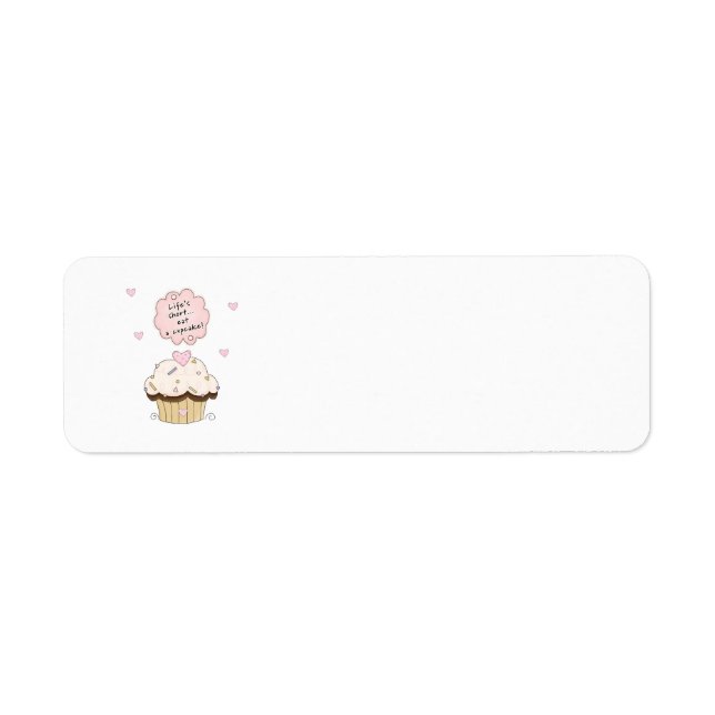 Eat A Cupcake Label (Front)