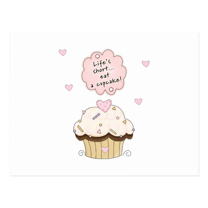 Eat A Cupcake Post Card