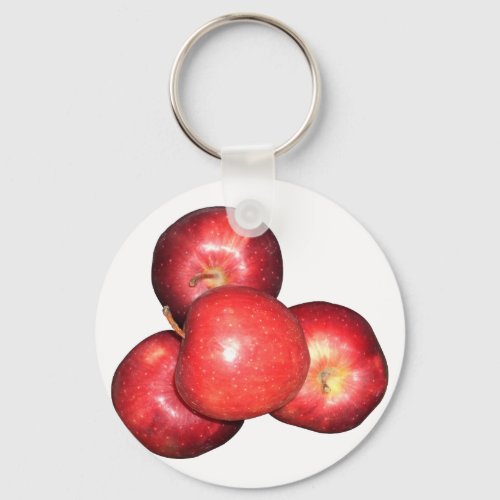 Eat an apple and go to bed keychain