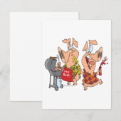 eat beef funny barbecue BBQing pigs (Front/Back)