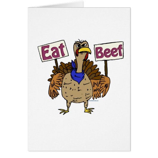 Eat Beef - Talking Turkey Cards (Front)