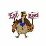 Eat Beef - Talking Turkey Statuette<br><div class="desc">Need some comic relief this Thanksgiving or Christmas? Well, we have some truly funny sayings from our spokesturkey, Tyrone, that will have you in stiches this holiday season! We are happy to be able to bring you this fantastic artwork by Brian Paul Patrick once again this year. Each design has...</div>