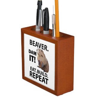 Eat Build Repeat Funny Beaver Animal 