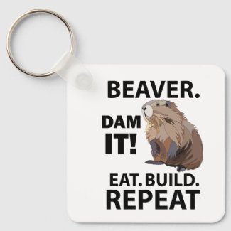 Eat Build Repeat Funny Beaver Animal 