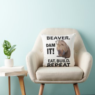 Eat Build Repeat Funny Beaver Animal 