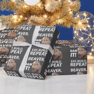 Eat Build Repeat Funny Beaver Animal 