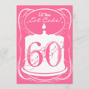 Eat Cake Drink Margaritas 60th Birthday Invitation