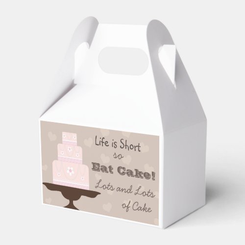 Eat Cake Favor Boxes