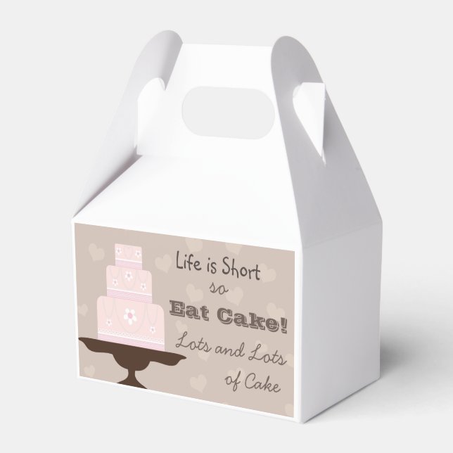 Eat Cake! Favor Boxes (Front Side)