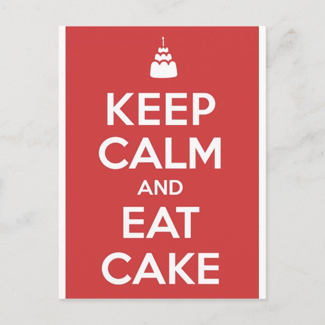 Eat Cake Postcard (Front)