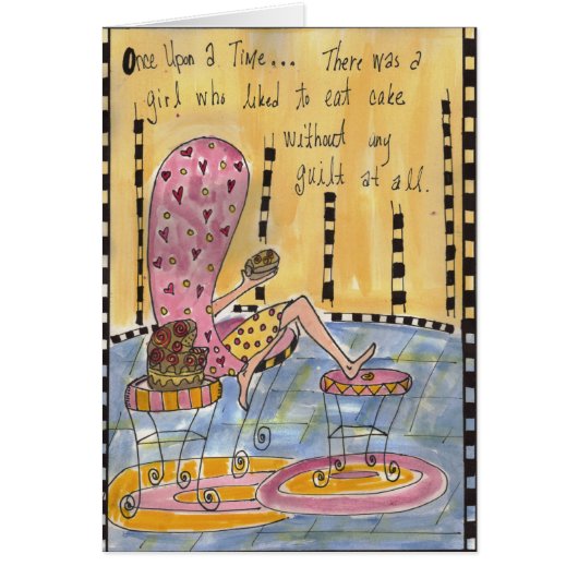 Eat Cake Without Guilt card (Front)