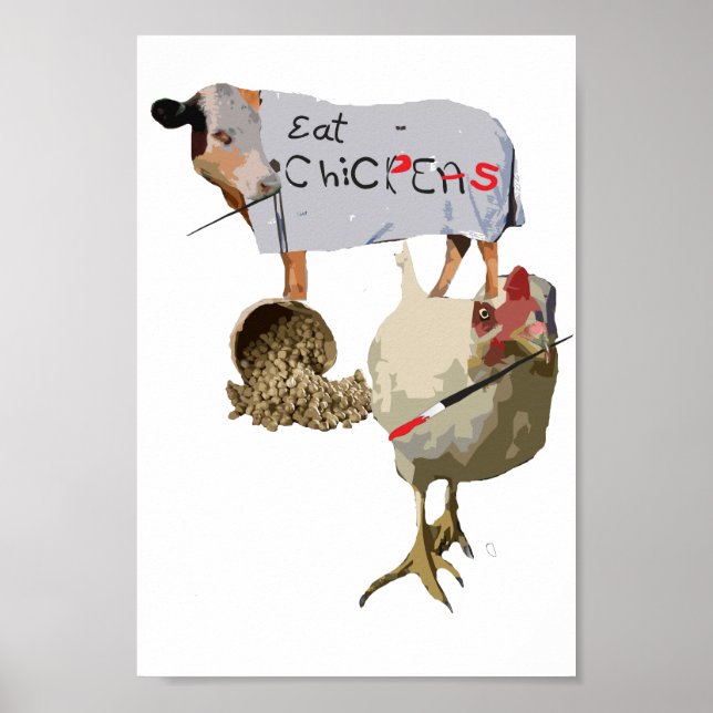 Eat Chickpeas poster (Front)