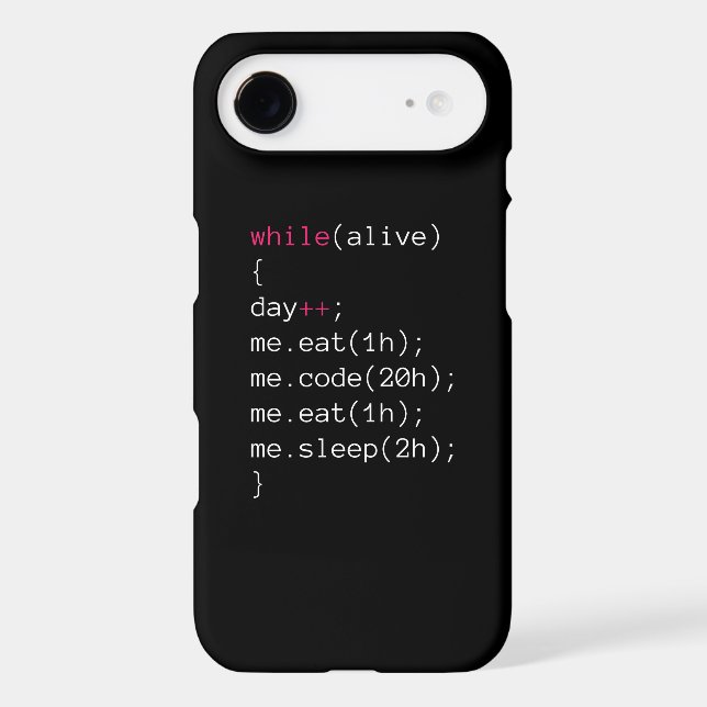 eat CODE eat sleep Case-Mate iPhone Case (Back)