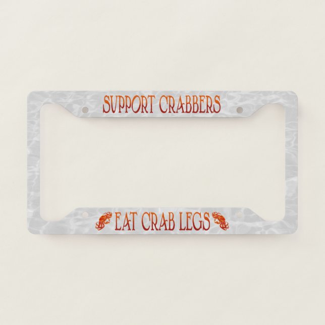 Eat Crab Legs - License Plate Frame (Front)