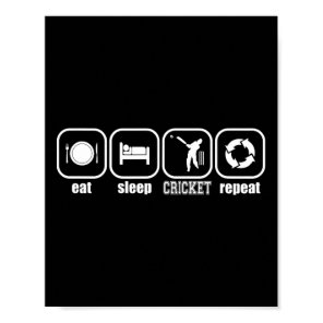 Eat  cricket coaching poster