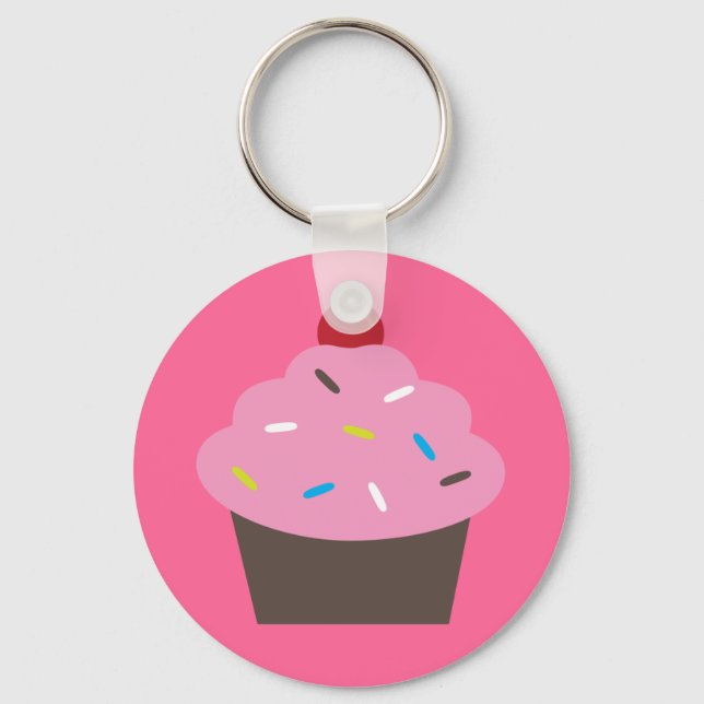 Eat Cupcake Keychain (Front)