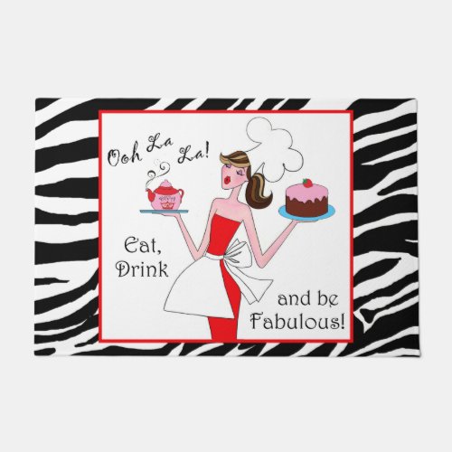 Eat Drink and Be Fabulous Doormat