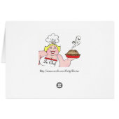 "Eat, Drink and Be Fat-bulous! Cards (Back Horizontal)
