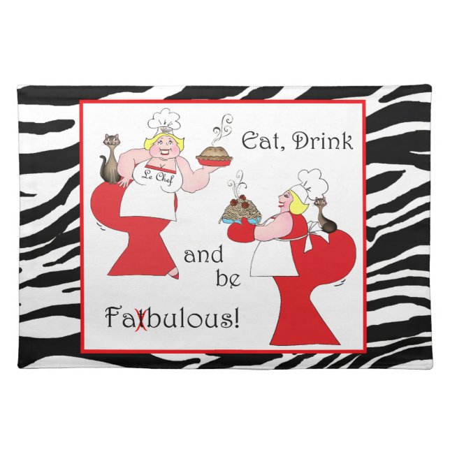 Eat, Drink and Be Fatbulous! Placemat (Front)