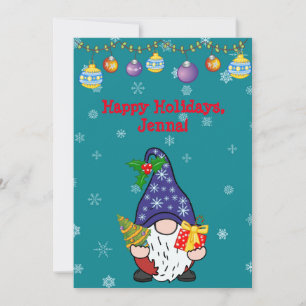 Eat Drink and Be Gnomie Holiday Card