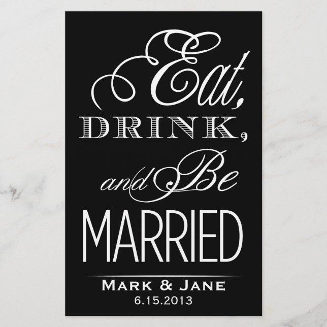 Eat Drink and Be Married (Front)
