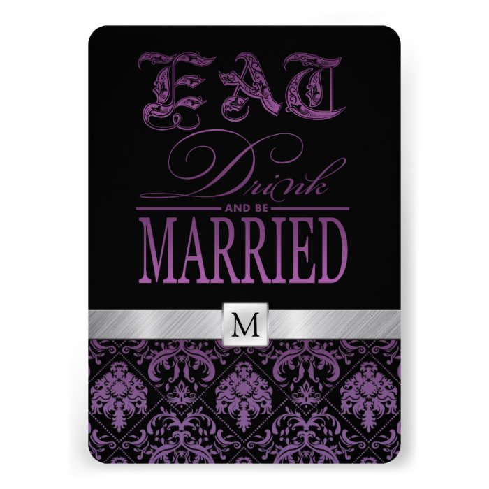 Eat Drink and be Married Announcement