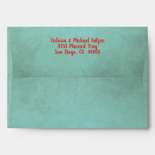 Eat Drink and Be Married Christmas Shower Invitati Envelope