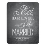 Eat Drink and Be Married Door Sign