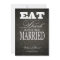 Eat Drink and be Married - Elegant Black Damask