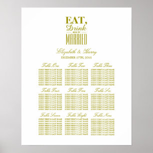 Eat, Drink and be Married Gold Seating Chart