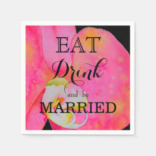 Eat Drink and be Married Paper Napkins