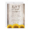 EAT Drink and Be Married Rustic Wood Sunflower