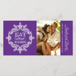 Eat, Drink and Be Married Save the Date Invite