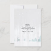 EAT Drink and Be Married Winter Wedding Invitation (Back)
