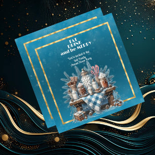EAT DRINK and be MERRY CHRISTMAS Invitation