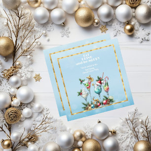 EAT DRINK and be MERRY CHRISTMAS Invitation