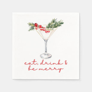 Eat, Drink, and Be Merry Christmas  Napkins