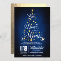 Eat, Drink and Be Merry Christmas Party Invitation
