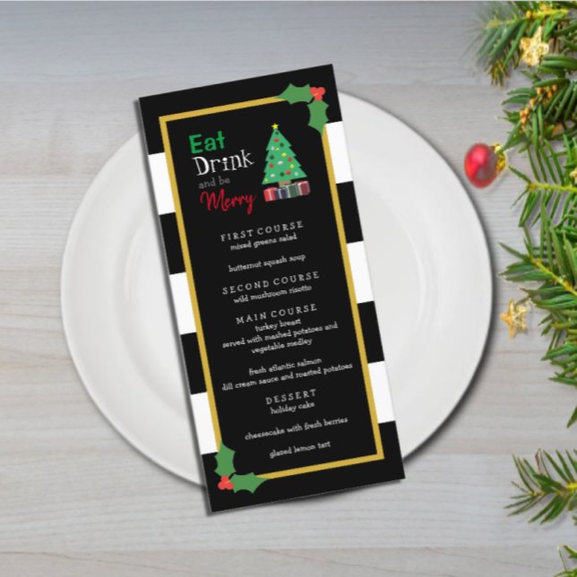 Eat Drink And Be Merry Christmas Party Menu (Creator Uploaded)