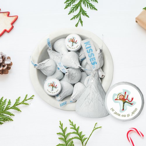 Eat Drink and Be Merry Cute Snow Angel Hersheys Kisses