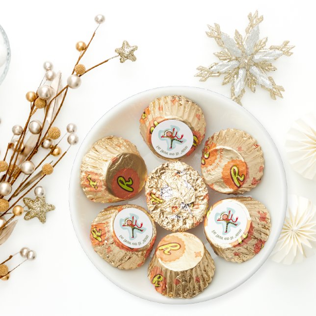 Eat Drink and Be Merry Cute Snow Angel Reese's Peanut Butter Cups (Creator Uploaded)