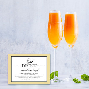 Eat, Drink and Be Merry Dinner Party Invitation