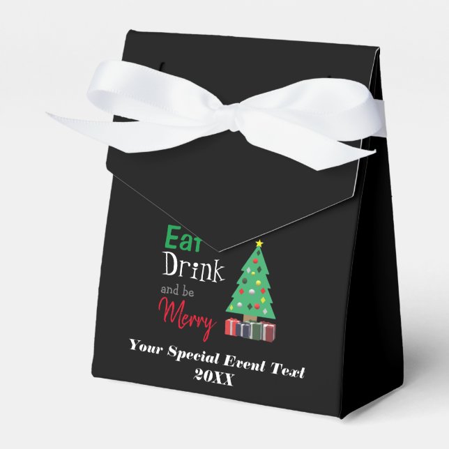 Eat, Drink, and be Merry Favor Boxes (Front Side)