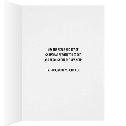 Eat Drink and Be Merry Holiday Greeting Card (Inside (Right))