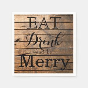 Eat Drink and be Merry Napkins